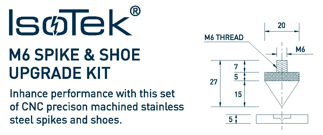 IsoTek M6 Spike & Shoe Upgrade Kit, M-Kabl Beograd (3/3)